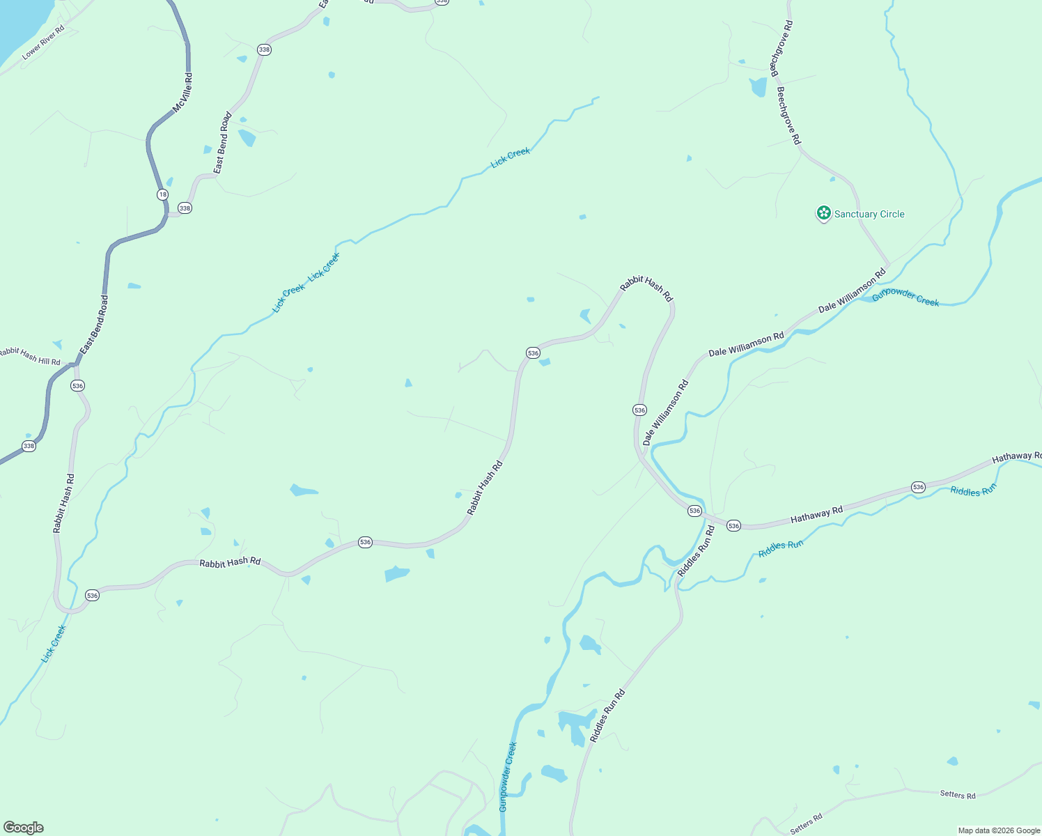 map of restaurants, bars, coffee shops, grocery stores, and more near 5385 Rabbit Hash Road in Union