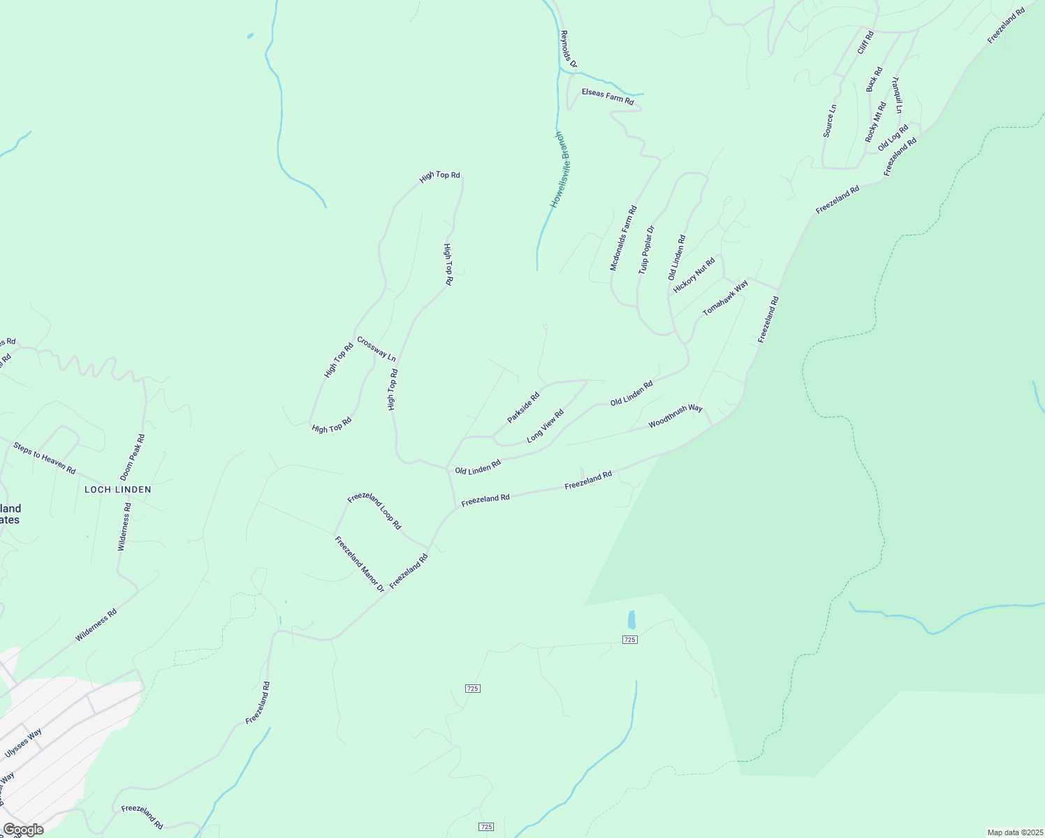 map of restaurants, bars, coffee shops, grocery stores, and more near 206 Parkside Road in Linden