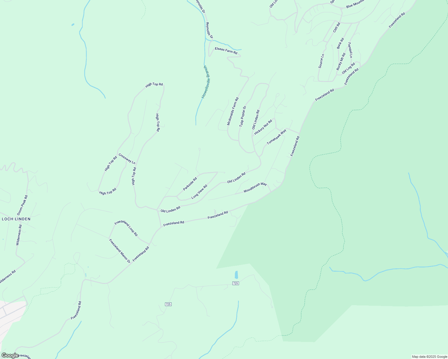map of restaurants, bars, coffee shops, grocery stores, and more near 597 Old Linden Road in Linden