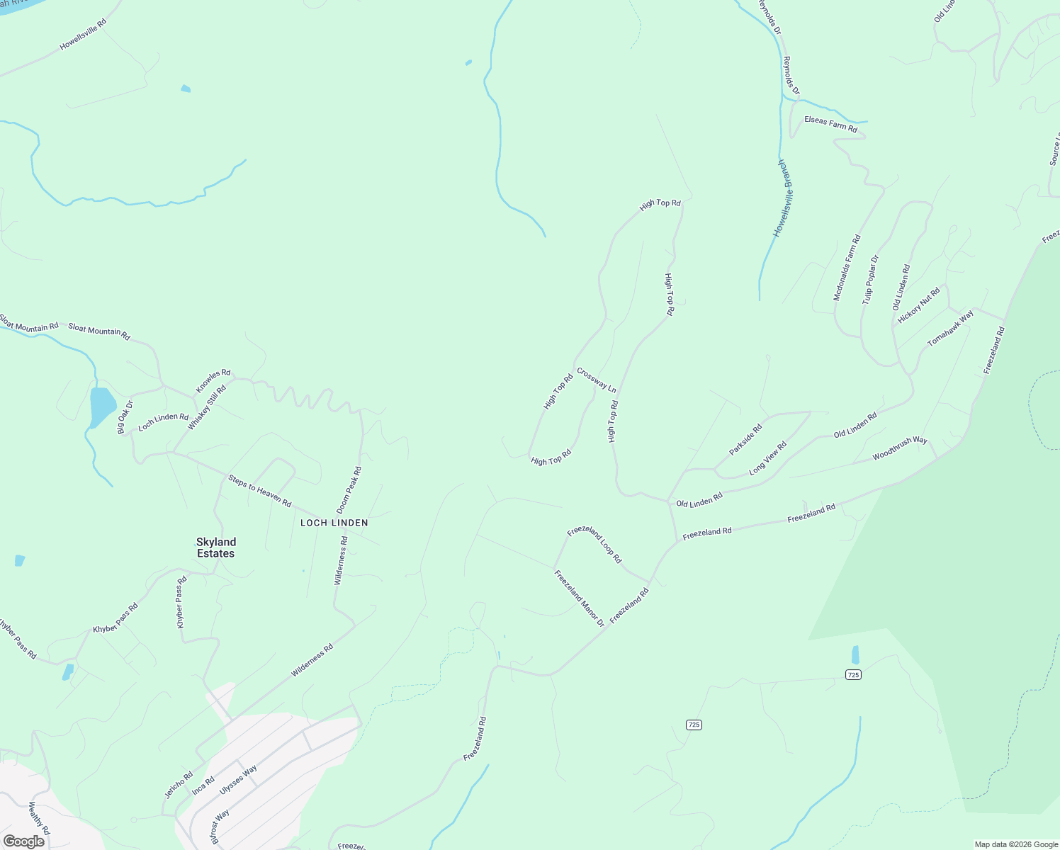 map of restaurants, bars, coffee shops, grocery stores, and more near 2235 High Top Road in Linden