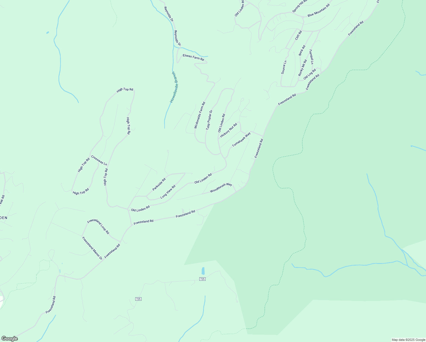 map of restaurants, bars, coffee shops, grocery stores, and more near 785 Old Linden Road in Linden