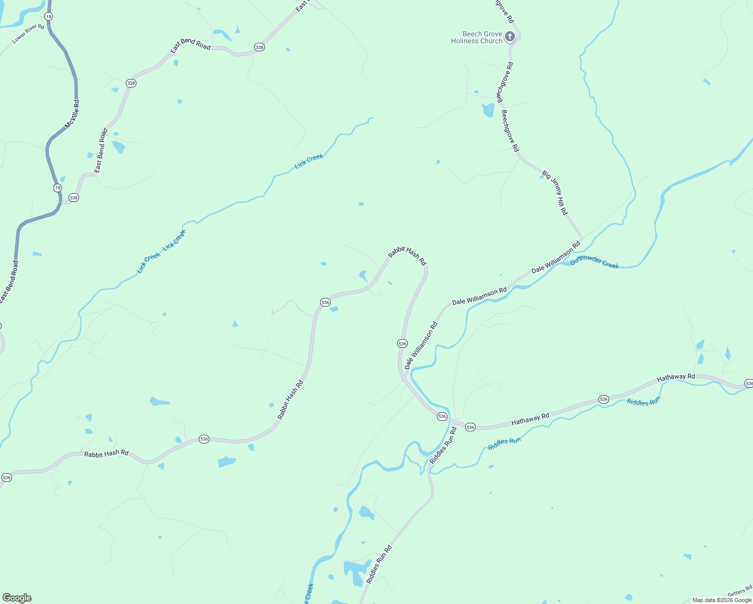 map of restaurants, bars, coffee shops, grocery stores, and more near 5191 Rabbit Hash Road in Union