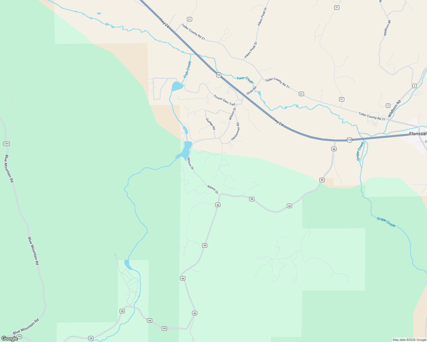 map of restaurants, bars, coffee shops, grocery stores, and more near 126 Wallace Drive in Florissant