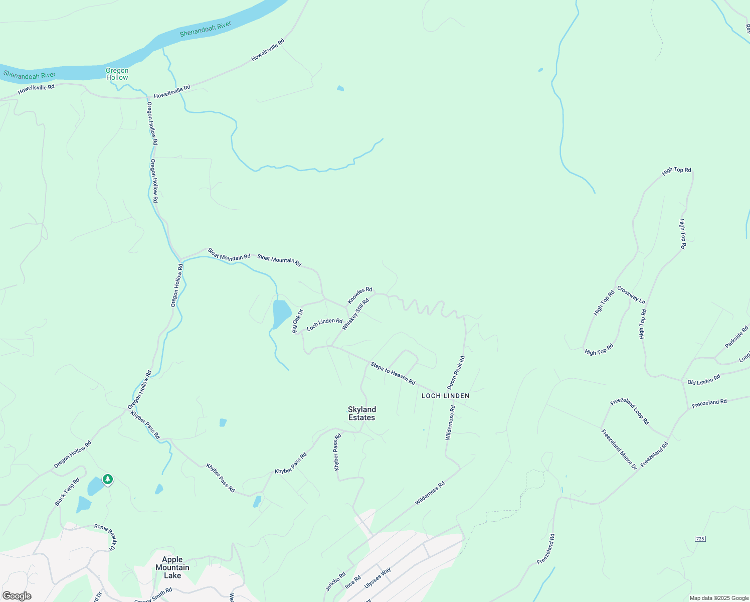 map of restaurants, bars, coffee shops, grocery stores, and more near 306 Whiskey Still Road in Linden