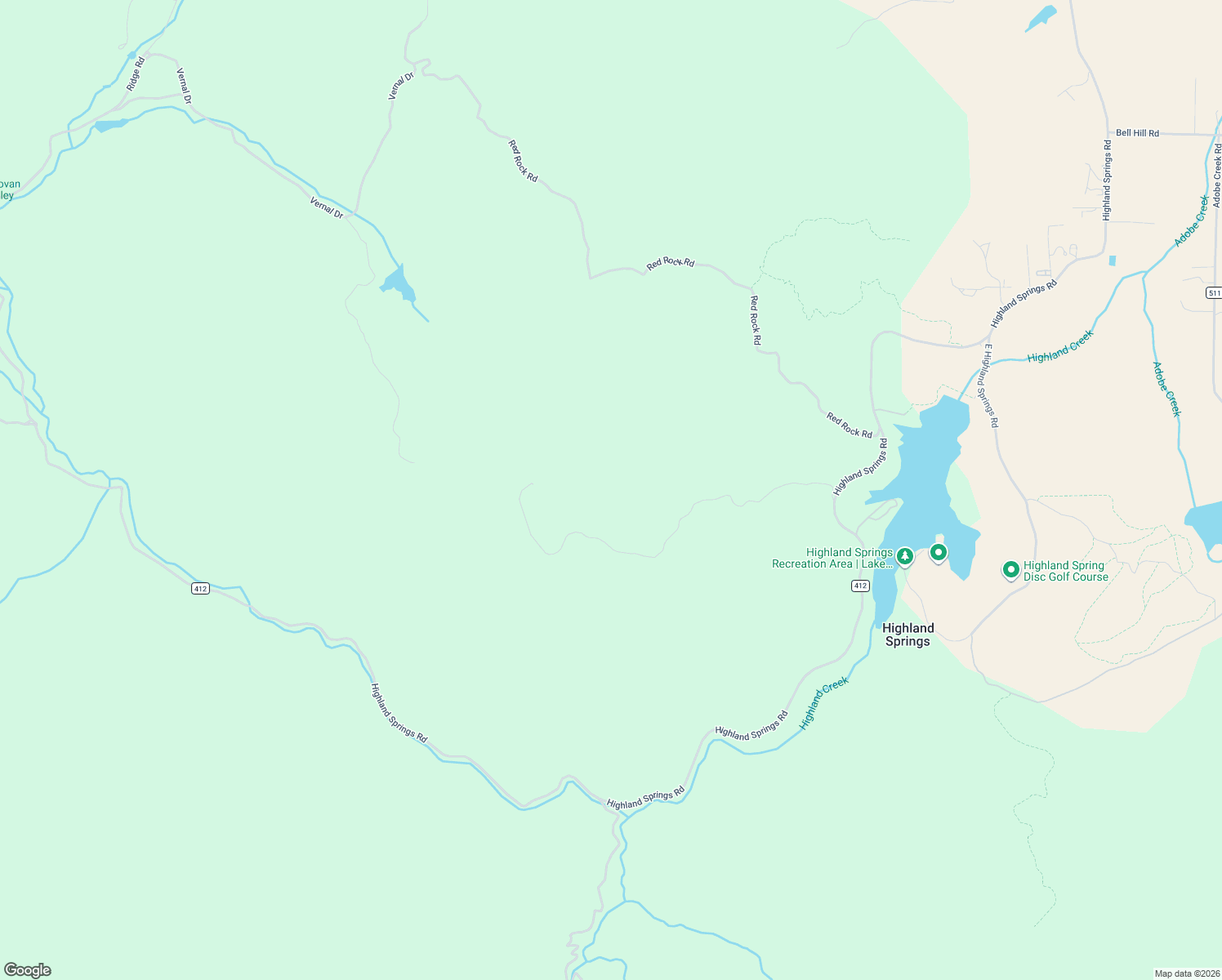 map of restaurants, bars, coffee shops, grocery stores, and more near 7408 Highland Springs Road in Lakeport