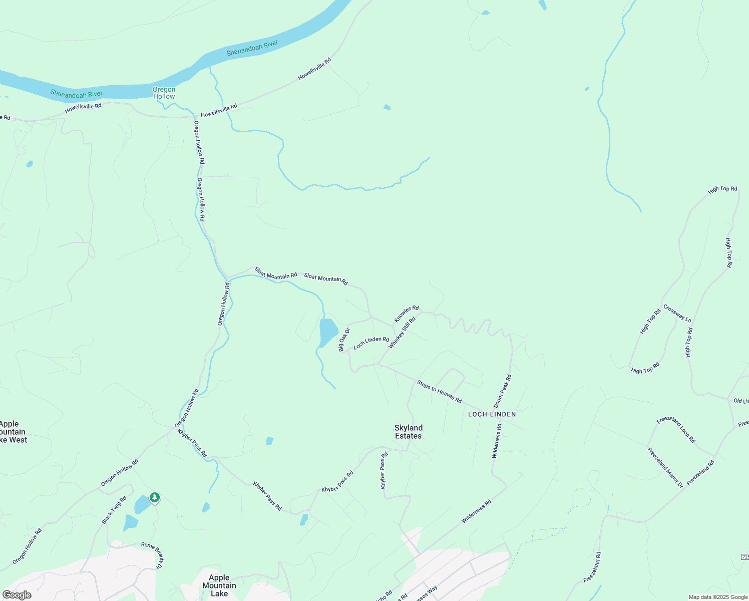 map of restaurants, bars, coffee shops, grocery stores, and more near 755 Sloat Mountain Road in Linden