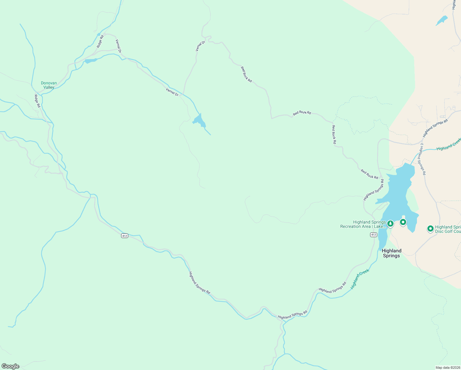 map of restaurants, bars, coffee shops, grocery stores, and more near 7408 Highland Springs Road in Lakeport