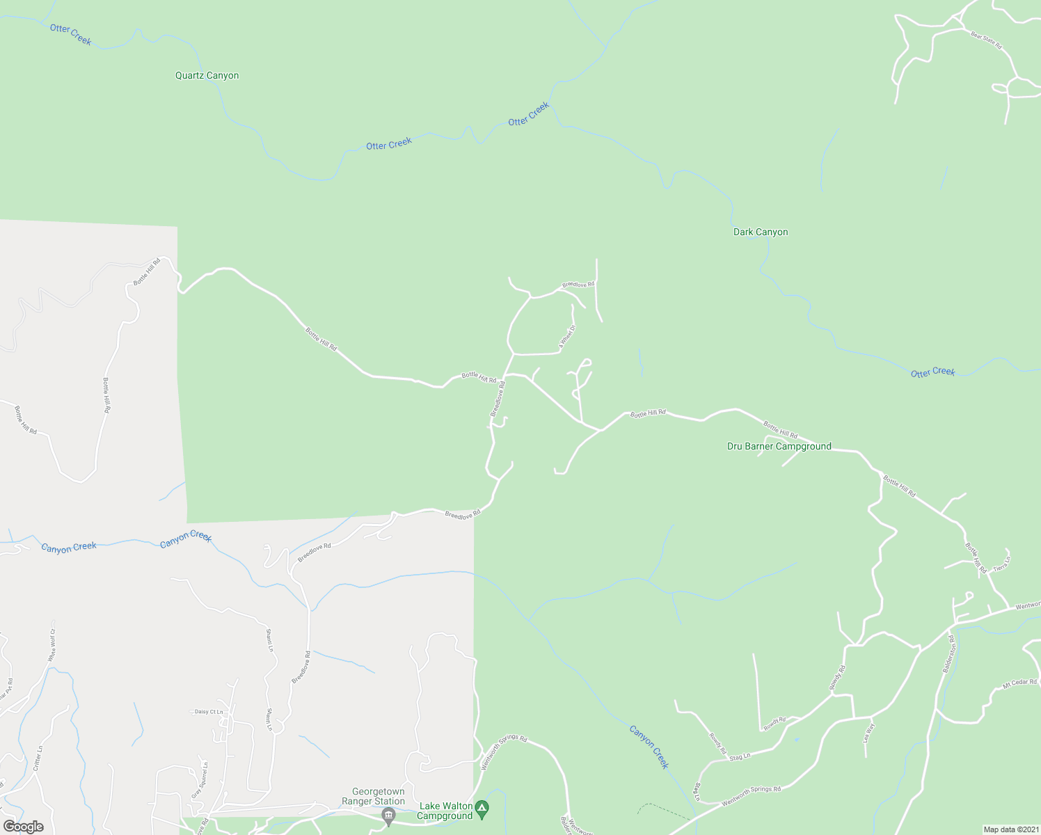 map of restaurants, bars, coffee shops, grocery stores, and more near 1951 Breedlove Road in Georgetown