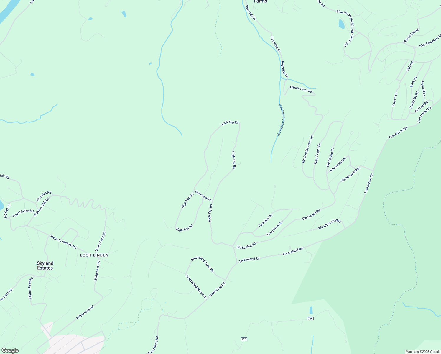 map of restaurants, bars, coffee shops, grocery stores, and more near 841 High Top Road in Linden