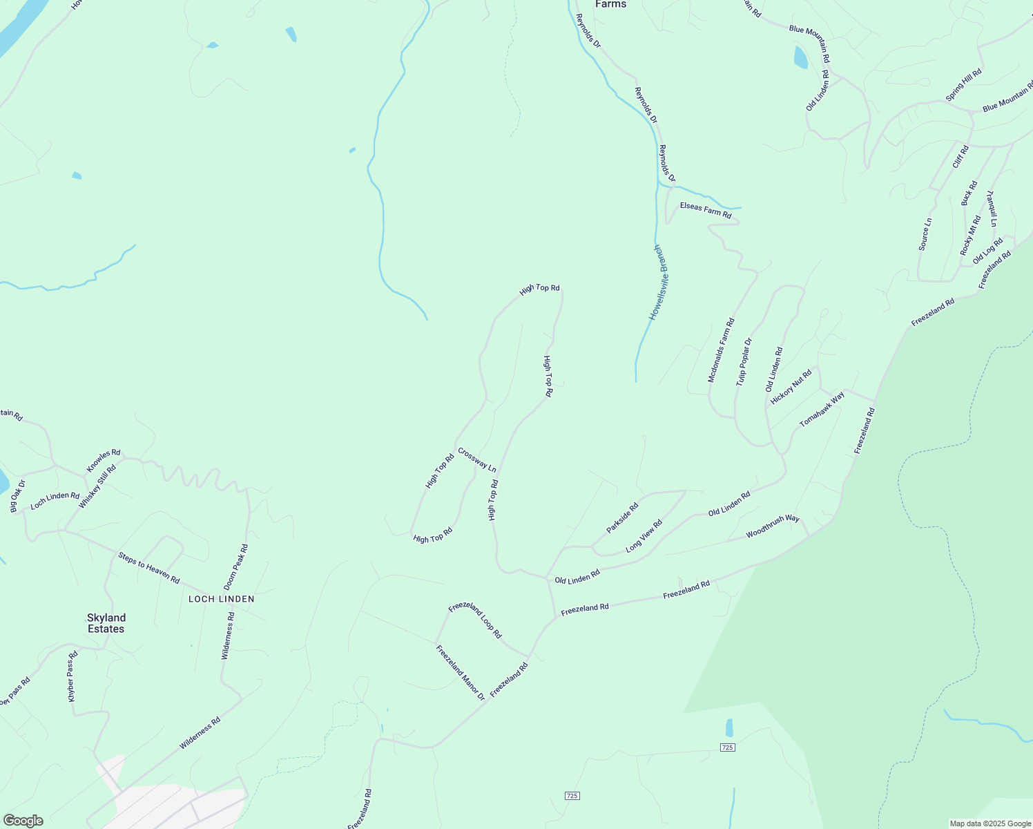 map of restaurants, bars, coffee shops, grocery stores, and more near 841 High Top Road in Linden