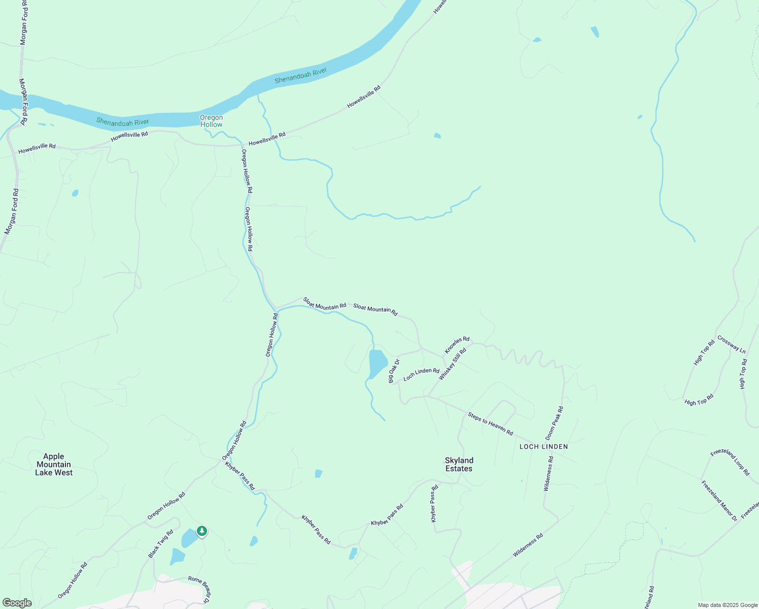 map of restaurants, bars, coffee shops, grocery stores, and more near 495 Sloats Mountain Road in Linden