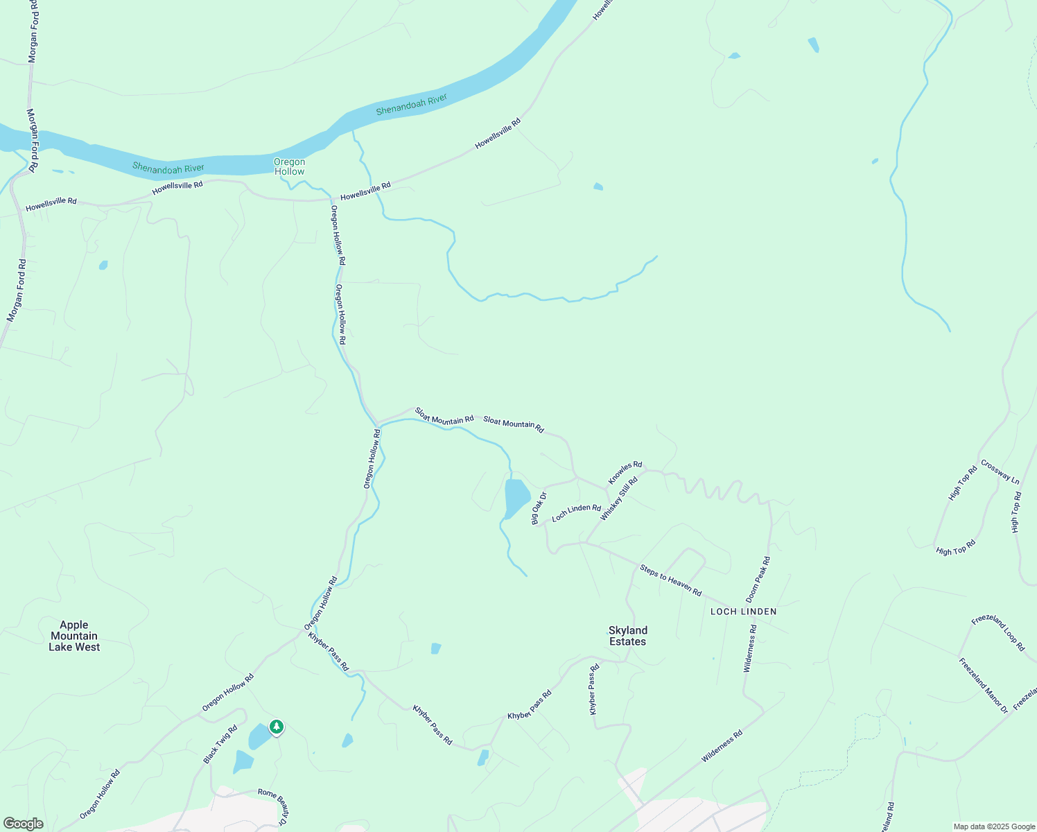 map of restaurants, bars, coffee shops, grocery stores, and more near 495 Sloats Mountain Road in Linden
