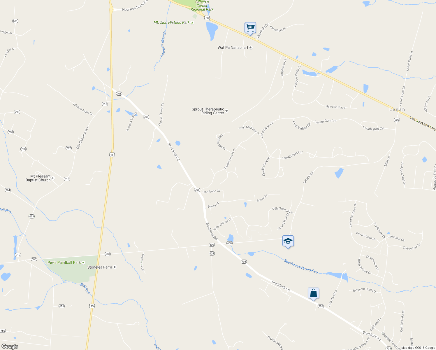 map of restaurants, bars, coffee shops, grocery stores, and more near 24182 Lenah Woods Place in Aldie