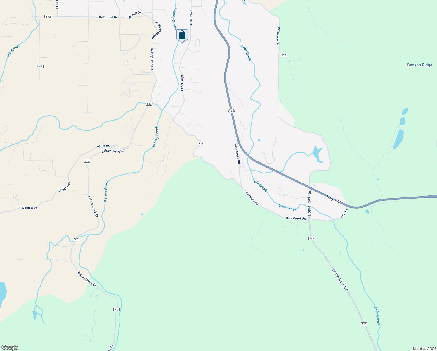 map of restaurants, bars, coffee shops, grocery stores, and more near 7435 Live Oak Drive in Kelseyville
