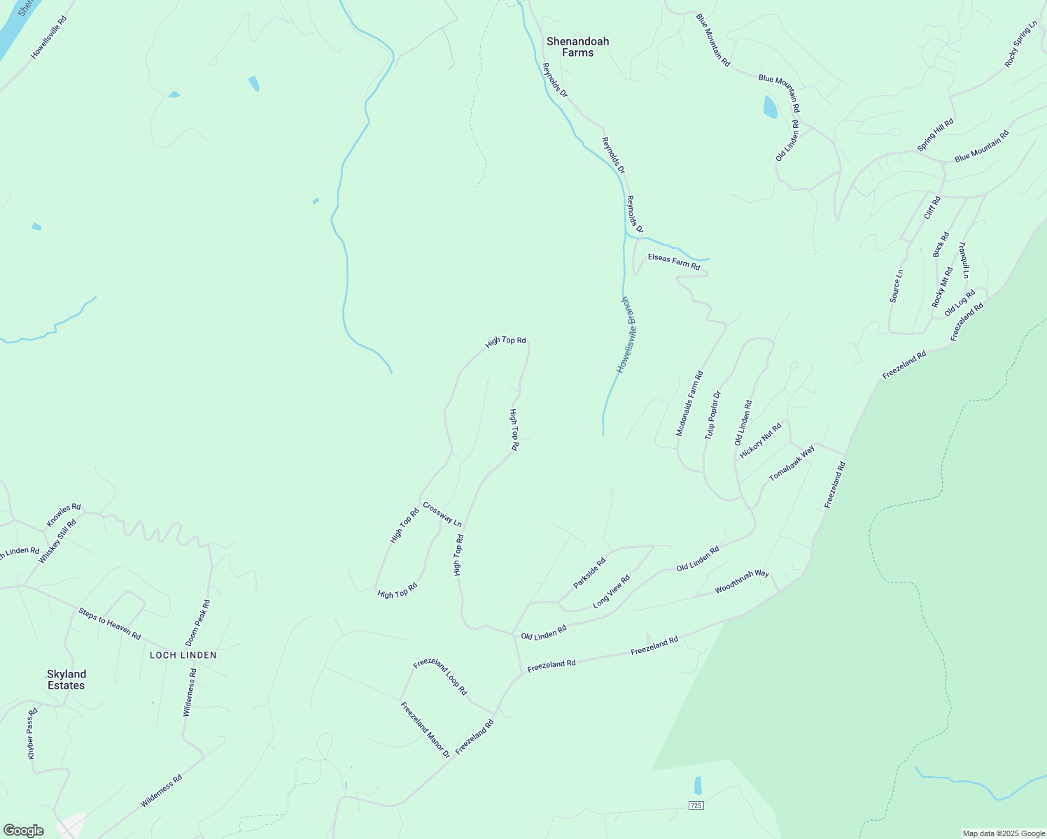 map of restaurants, bars, coffee shops, grocery stores, and more near 1044 High Top Road in Linden
