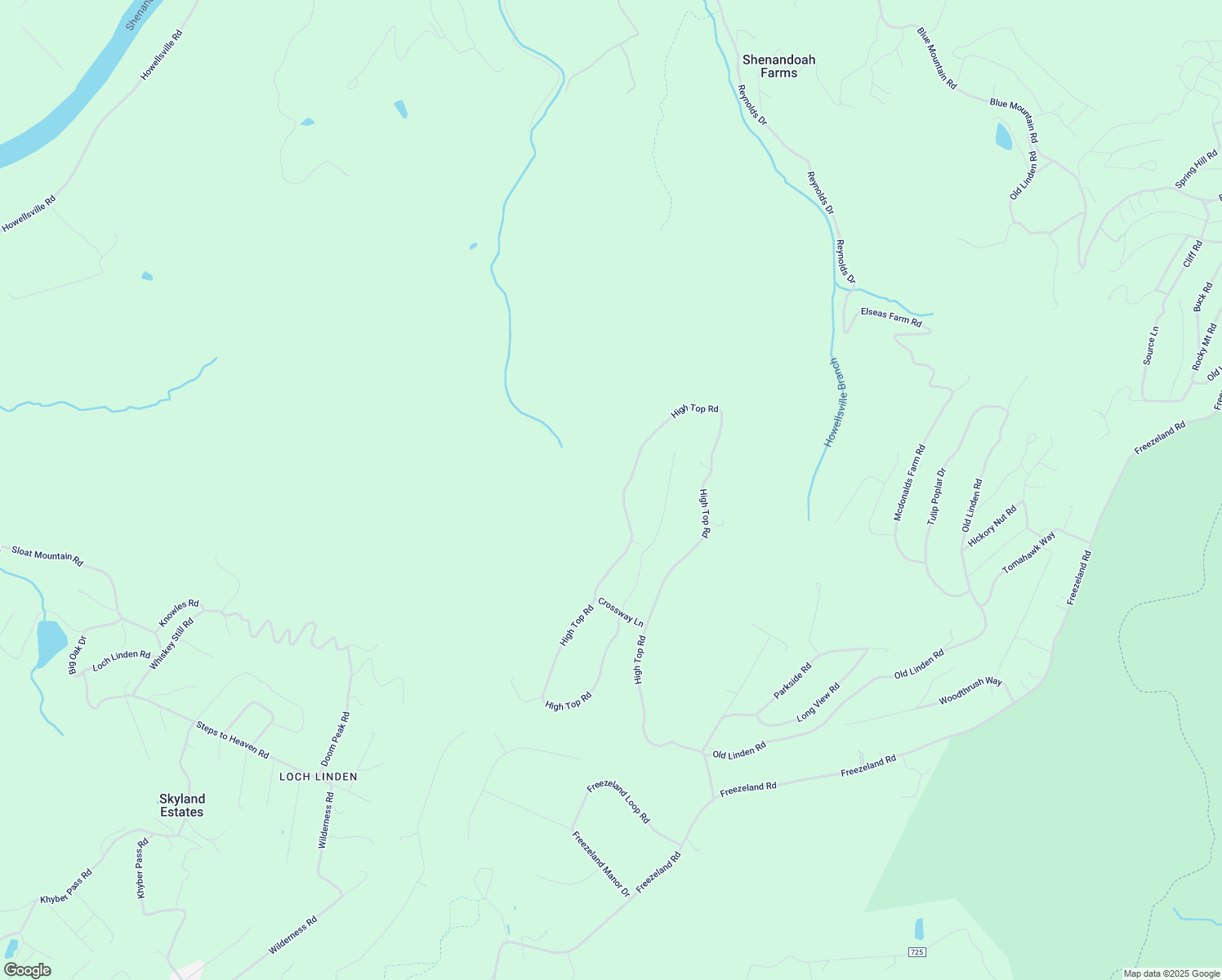 map of restaurants, bars, coffee shops, grocery stores, and more near 1722 High Top Road in Linden
