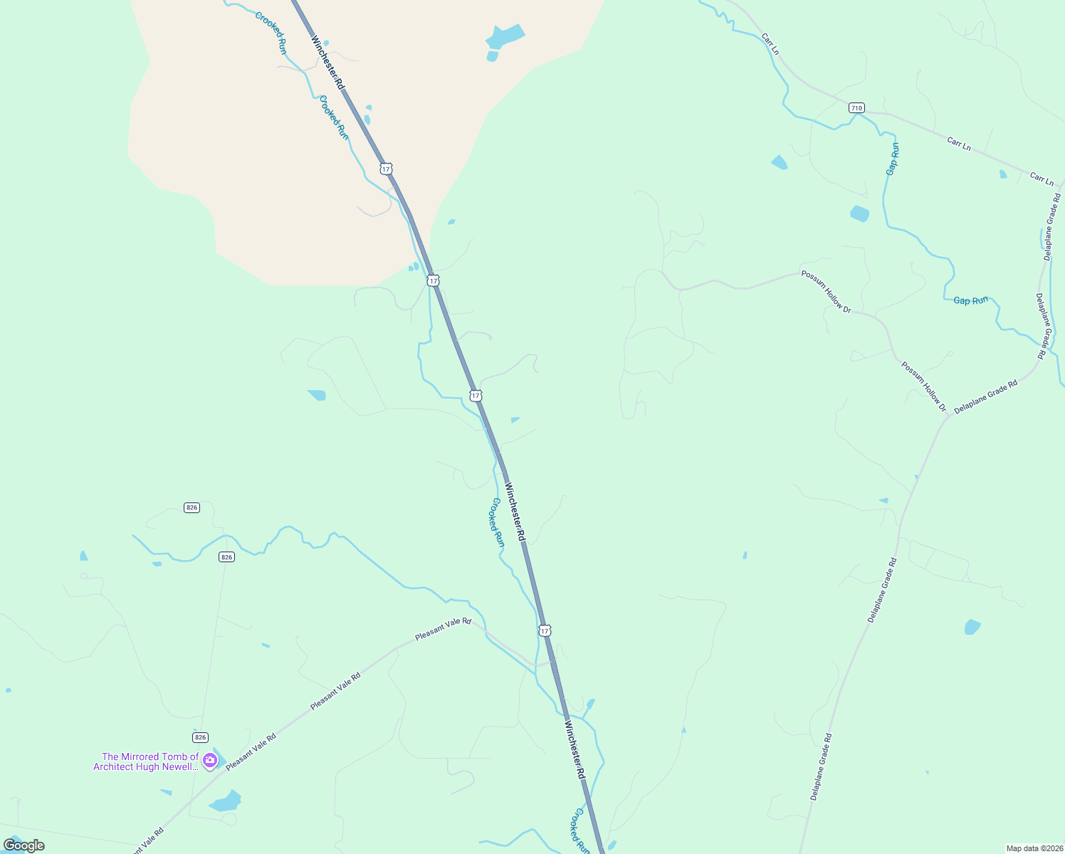 map of restaurants, bars, coffee shops, grocery stores, and more near 2241 Winchester Road in Delaplane