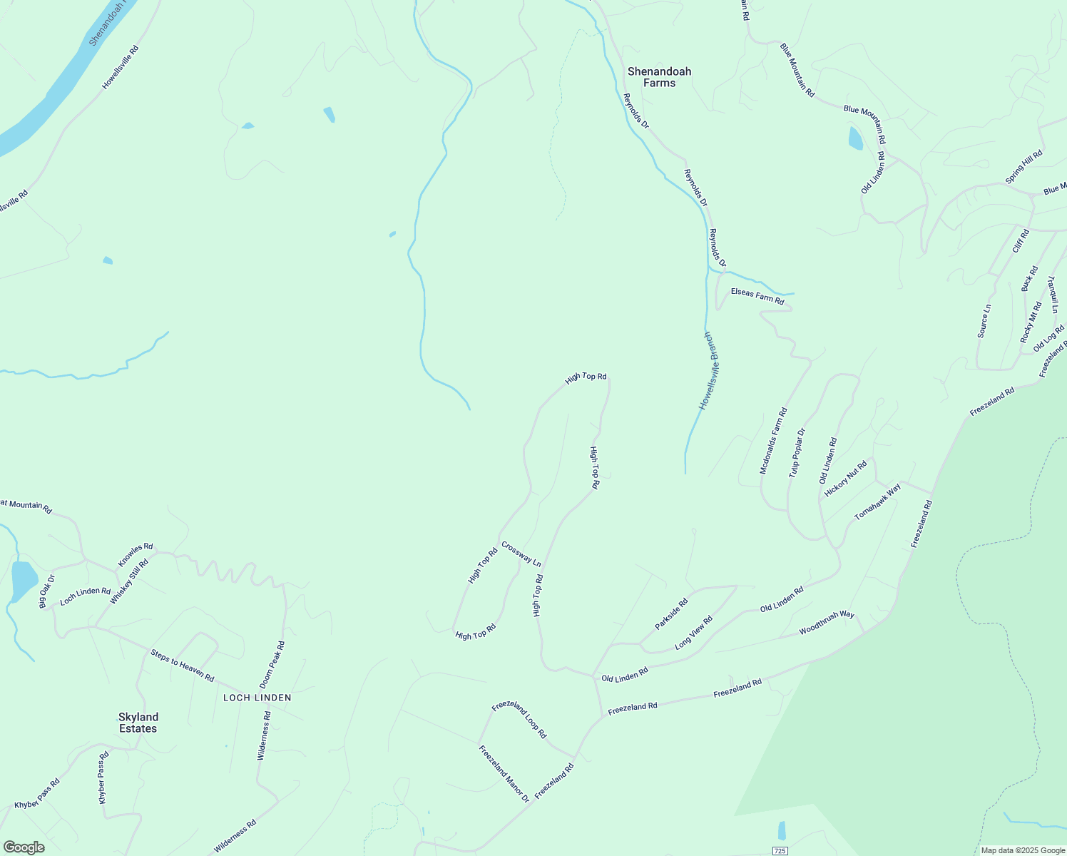 map of restaurants, bars, coffee shops, grocery stores, and more near 1400 High Top Road in Linden