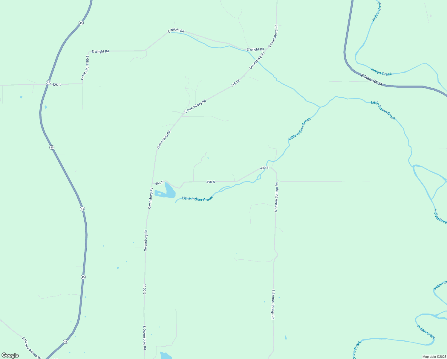 map of restaurants, bars, coffee shops, grocery stores, and more near 5115 South Sexton Springs Road in Springville