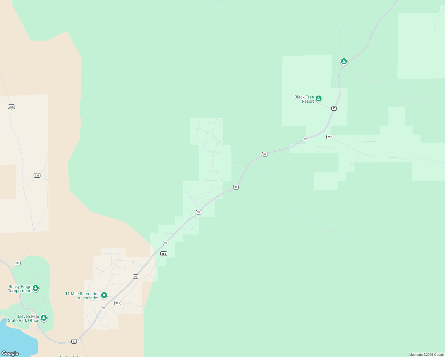 map of restaurants, bars, coffee shops, grocery stores, and more near 63 Pawnee Path in Lake George
