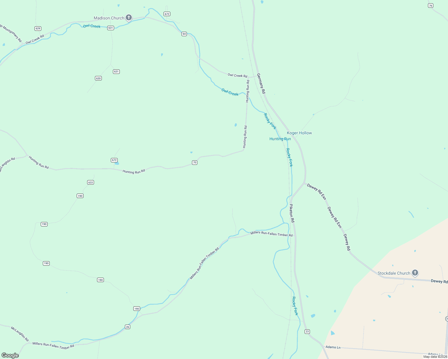 map of restaurants, bars, coffee shops, grocery stores, and more near 2354 Hunting Run Road in Lucasville