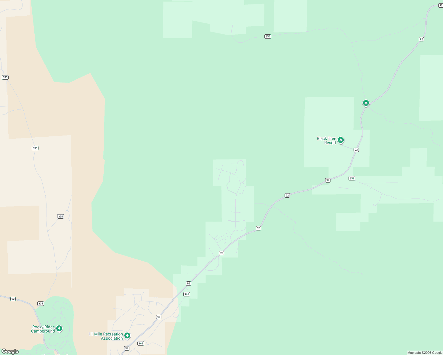 map of restaurants, bars, coffee shops, grocery stores, and more near 98 Dakota Path in Lake George