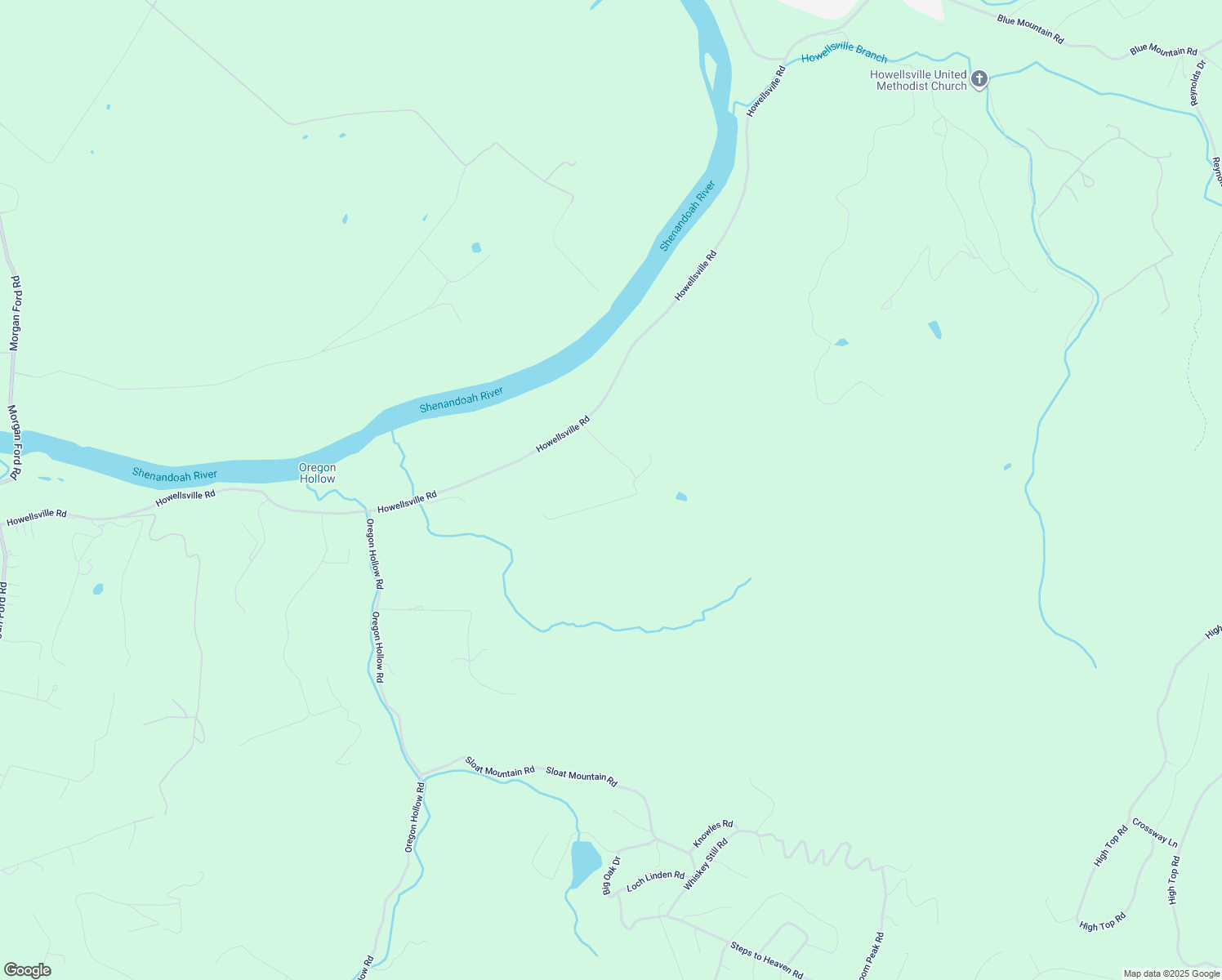 map of restaurants, bars, coffee shops, grocery stores, and more near 1724 Howellsville Road in Front Royal