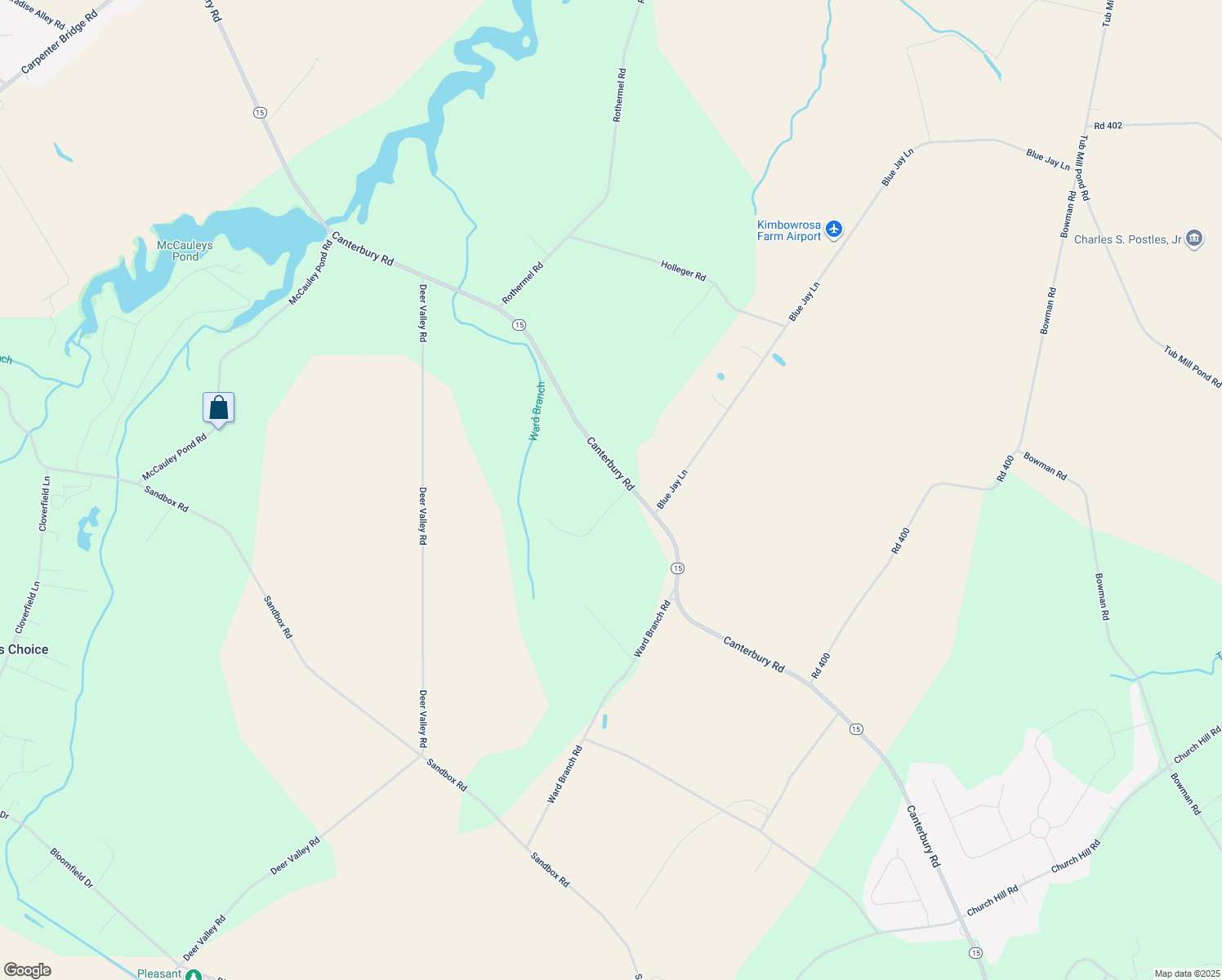 map of restaurants, bars, coffee shops, grocery stores, and more near 2487 Canterbury Road in Milford