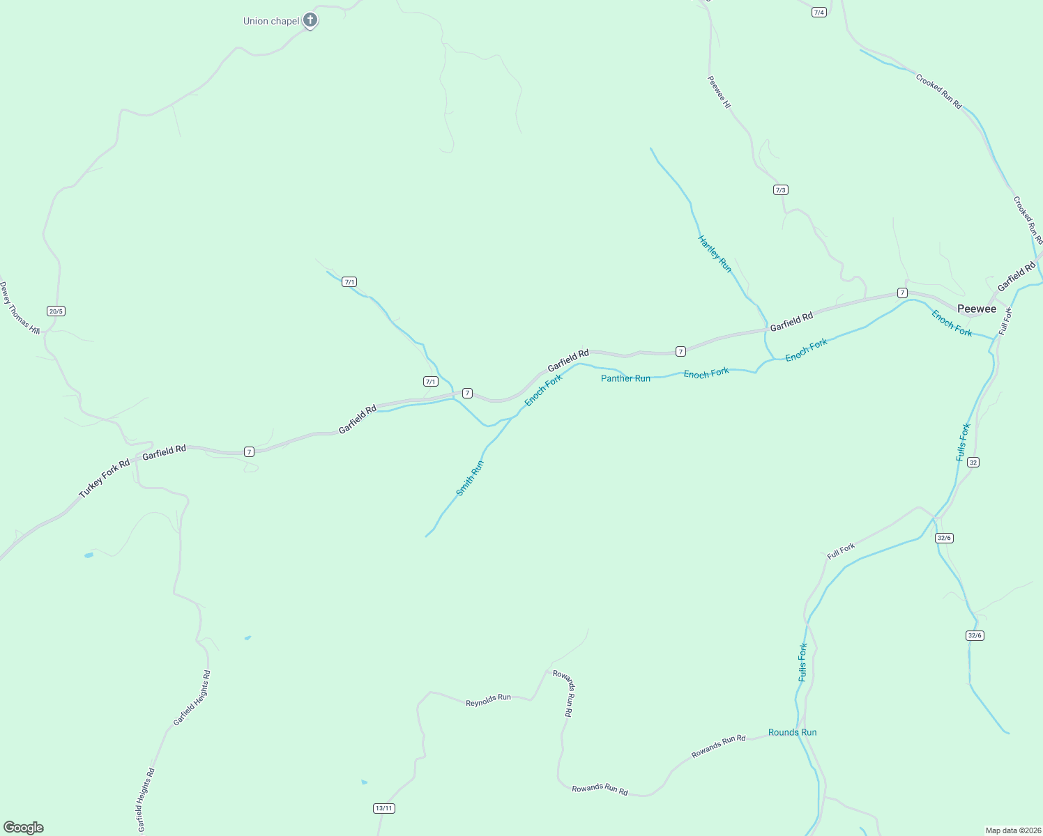 map of restaurants, bars, coffee shops, grocery stores, and more near 8896 Garfield Road in LeRoy