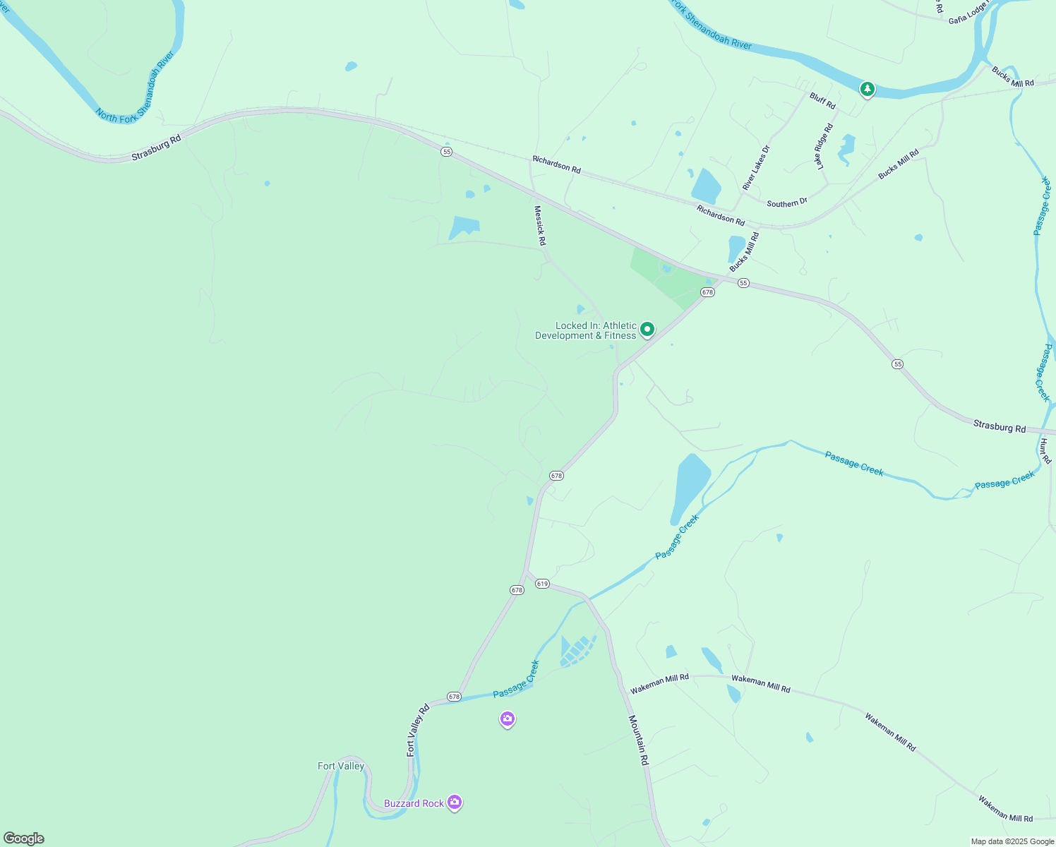 map of restaurants, bars, coffee shops, grocery stores, and more near Lower Valley Road in Warren County