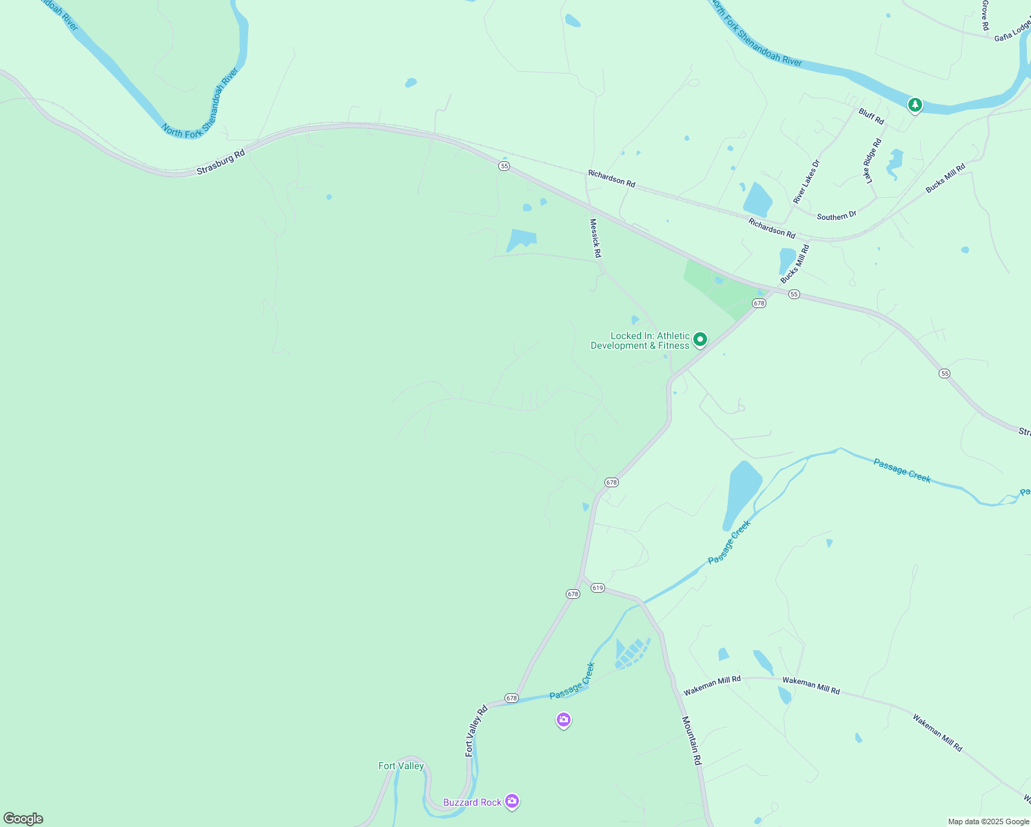 map of restaurants, bars, coffee shops, grocery stores, and more near 695 Lower Valley Road in Strasburg