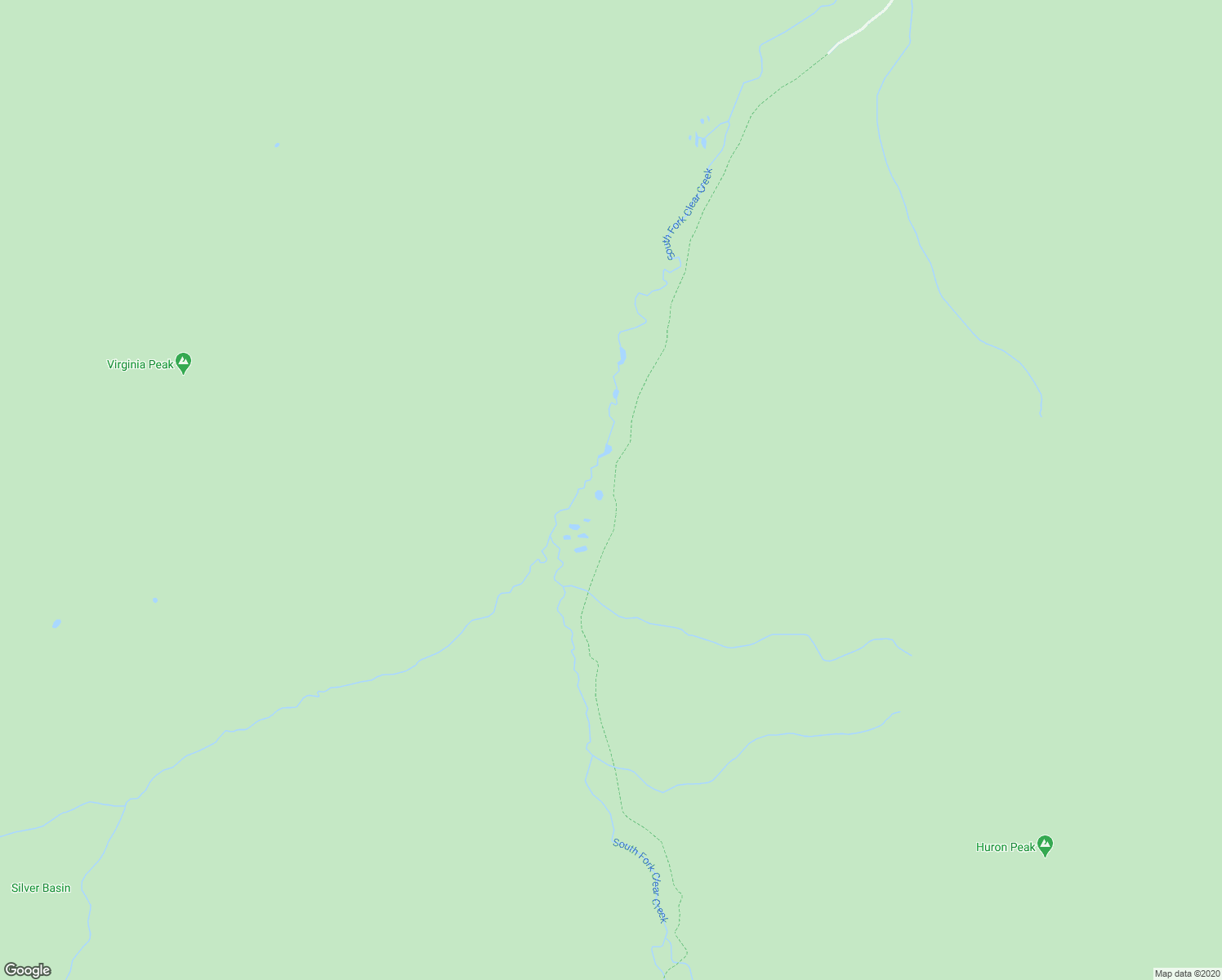 map of restaurants, bars, coffee shops, grocery stores, and more near Continental Divide Trail in Buena Vista