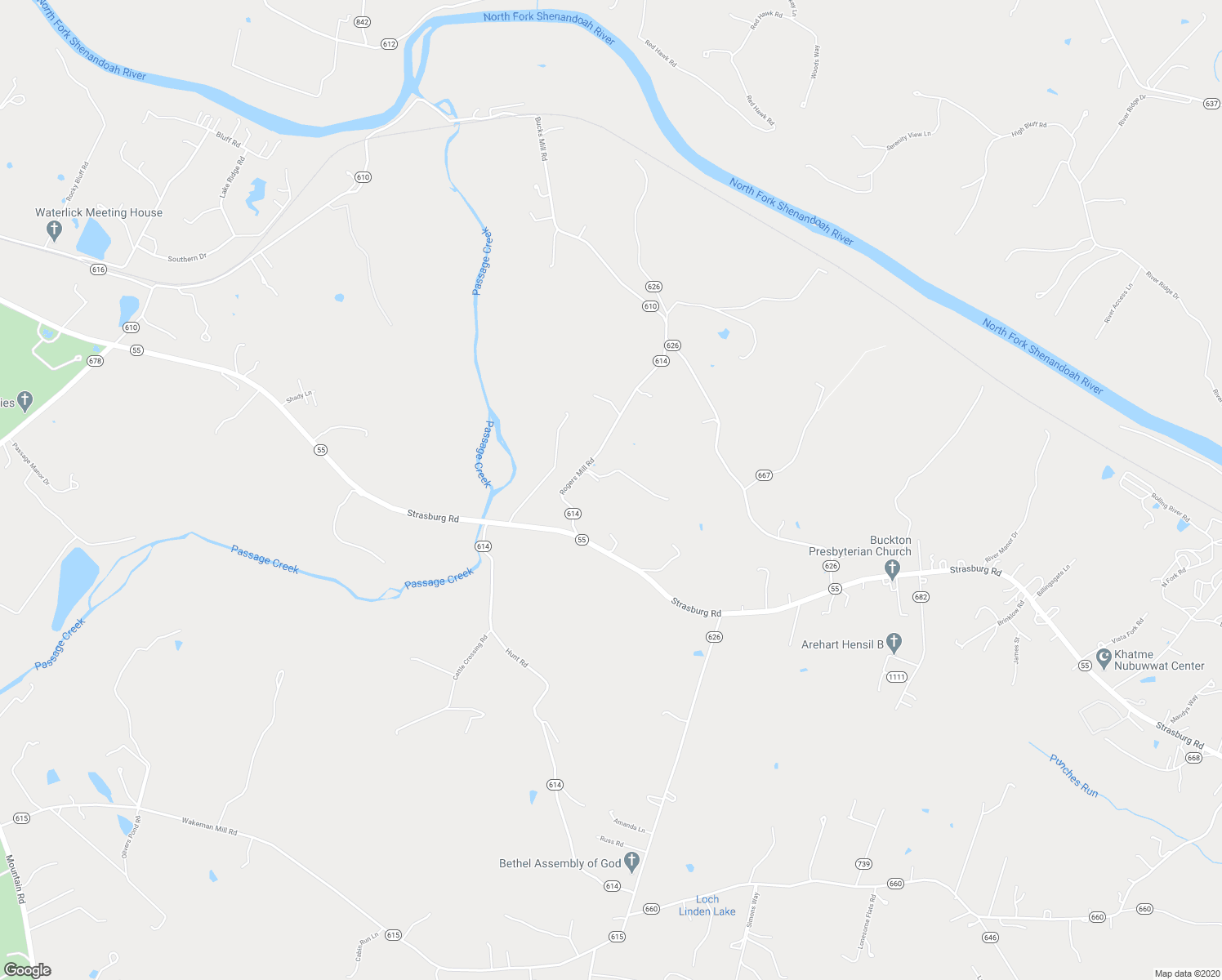 map of restaurants, bars, coffee shops, grocery stores, and more near 214 Rogers Mill Road in Strasburg