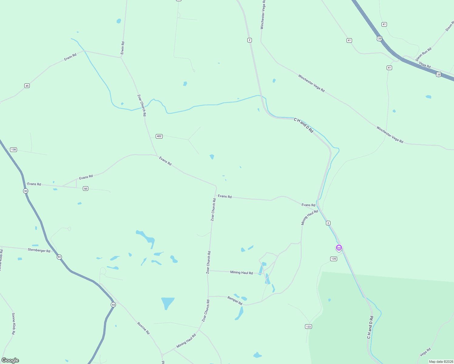 map of restaurants, bars, coffee shops, grocery stores, and more near 1577 Evans Road in Jackson