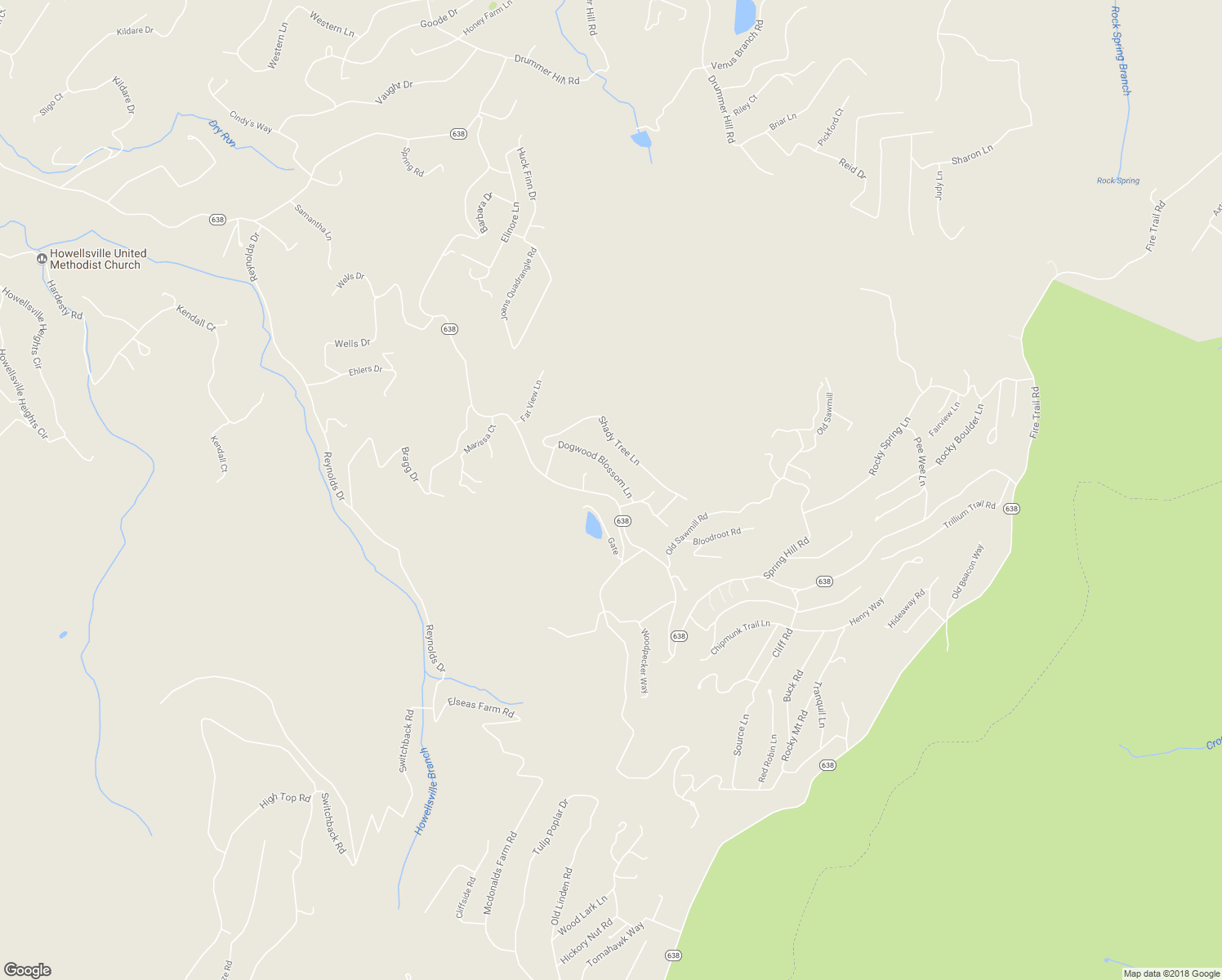 map of restaurants, bars, coffee shops, grocery stores, and more near 3245 Blue Mountain Road in Front Royal