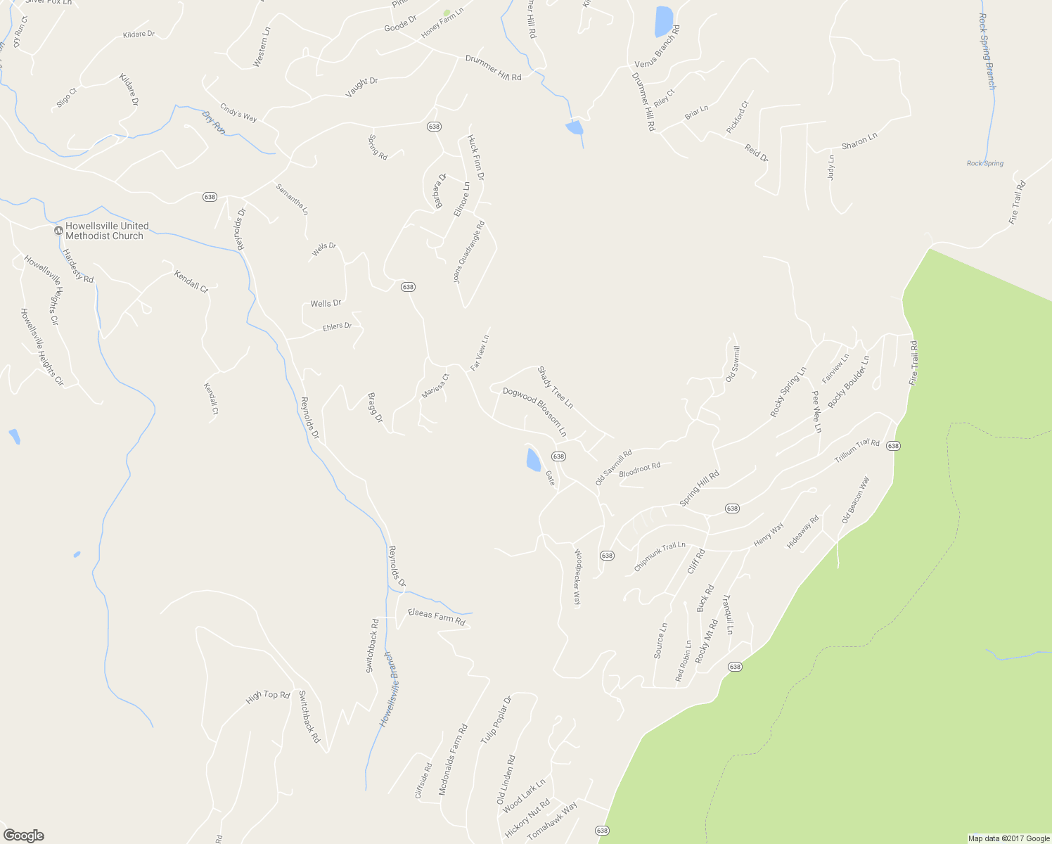 map of restaurants, bars, coffee shops, grocery stores, and more near 3143 Blue Mountain Road in Front Royal