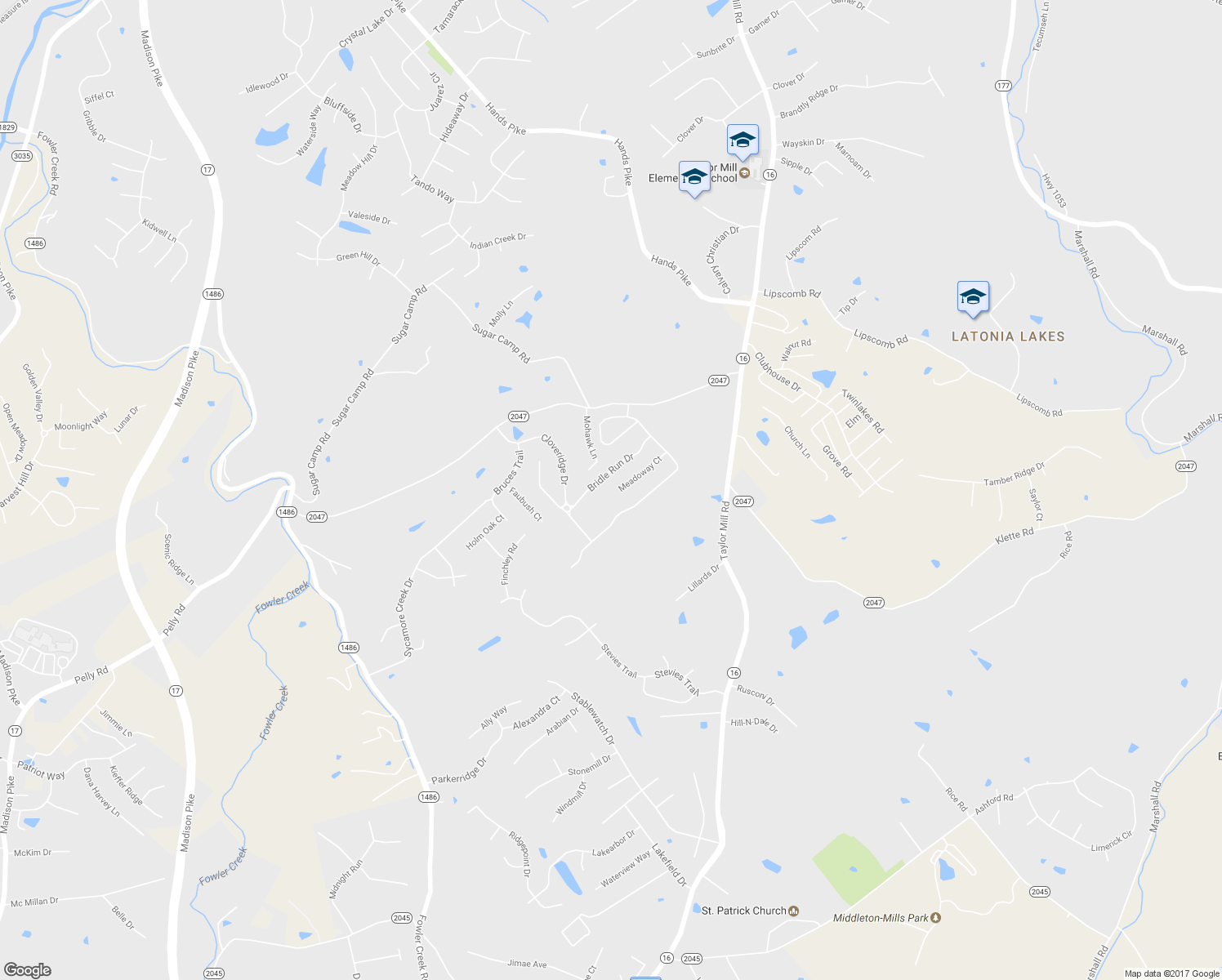 map of restaurants, bars, coffee shops, grocery stores, and more near 3142 Meadoway Ct in Independence
