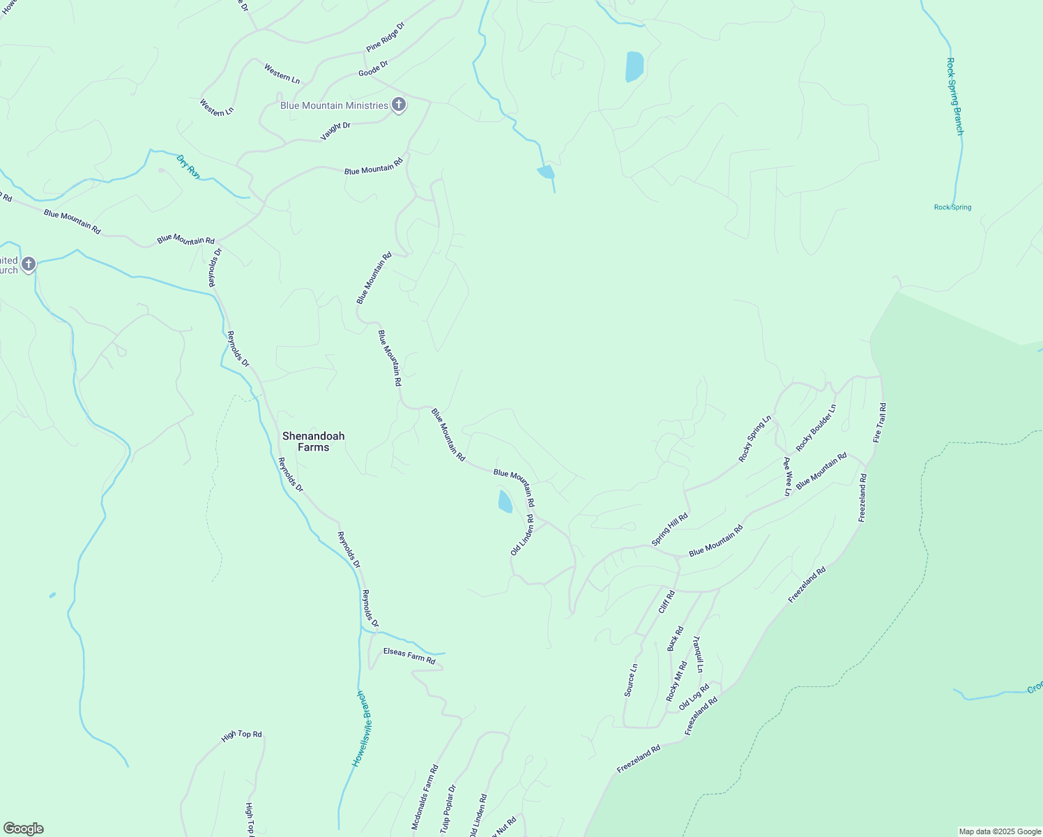 map of restaurants, bars, coffee shops, grocery stores, and more near 231 Shady Tree Lane in Front Royal