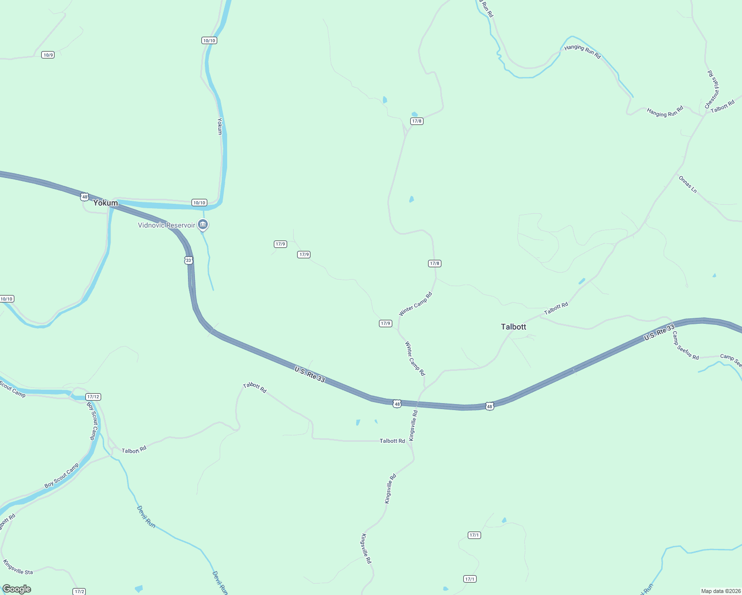 map of restaurants, bars, coffee shops, grocery stores, and more near in Talbott
