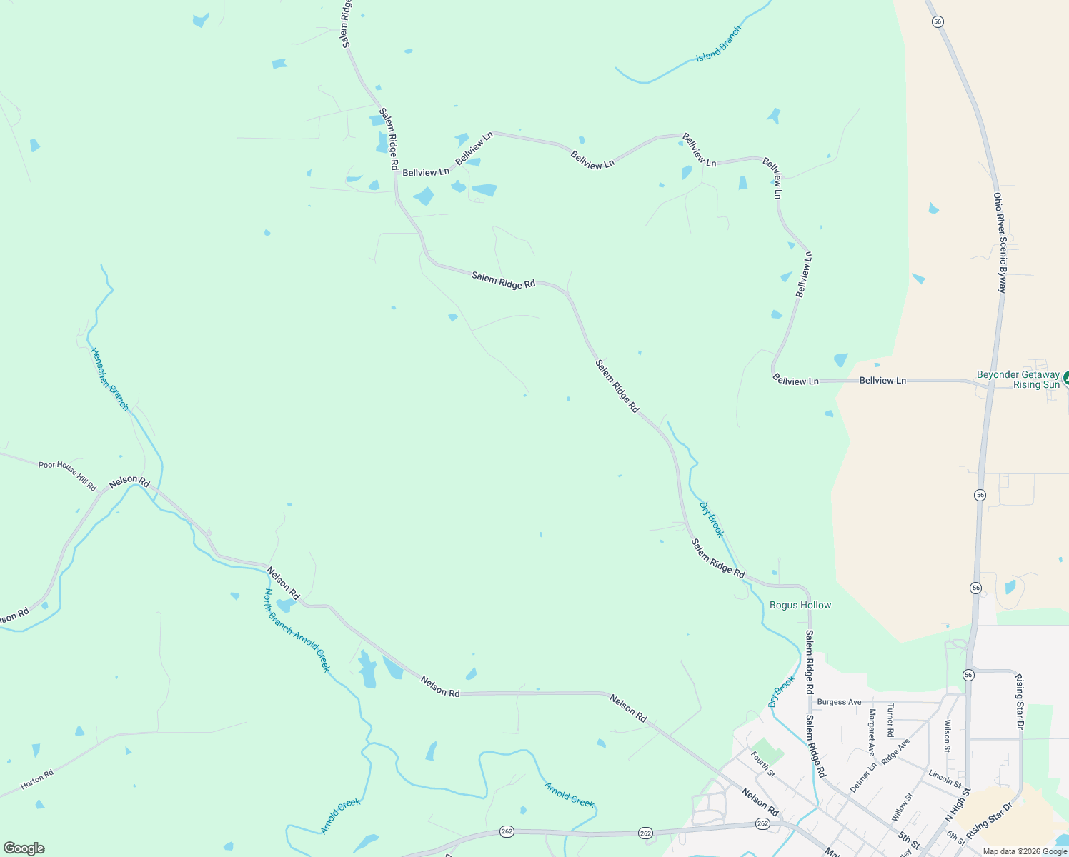 map of restaurants, bars, coffee shops, grocery stores, and more near in Rising Sun