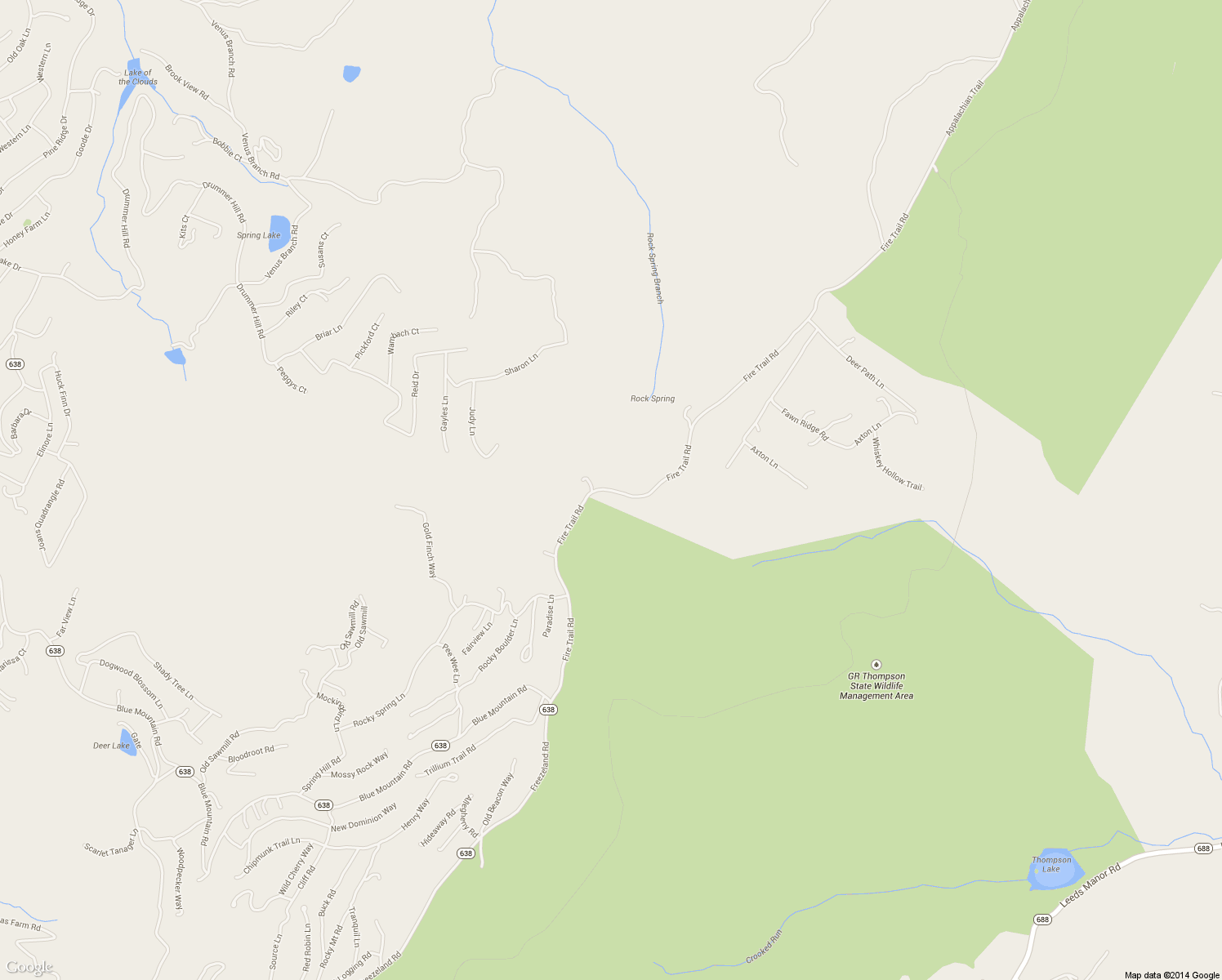 map of restaurants, bars, coffee shops, grocery stores, and more near Fire Trail Road in Front Royal