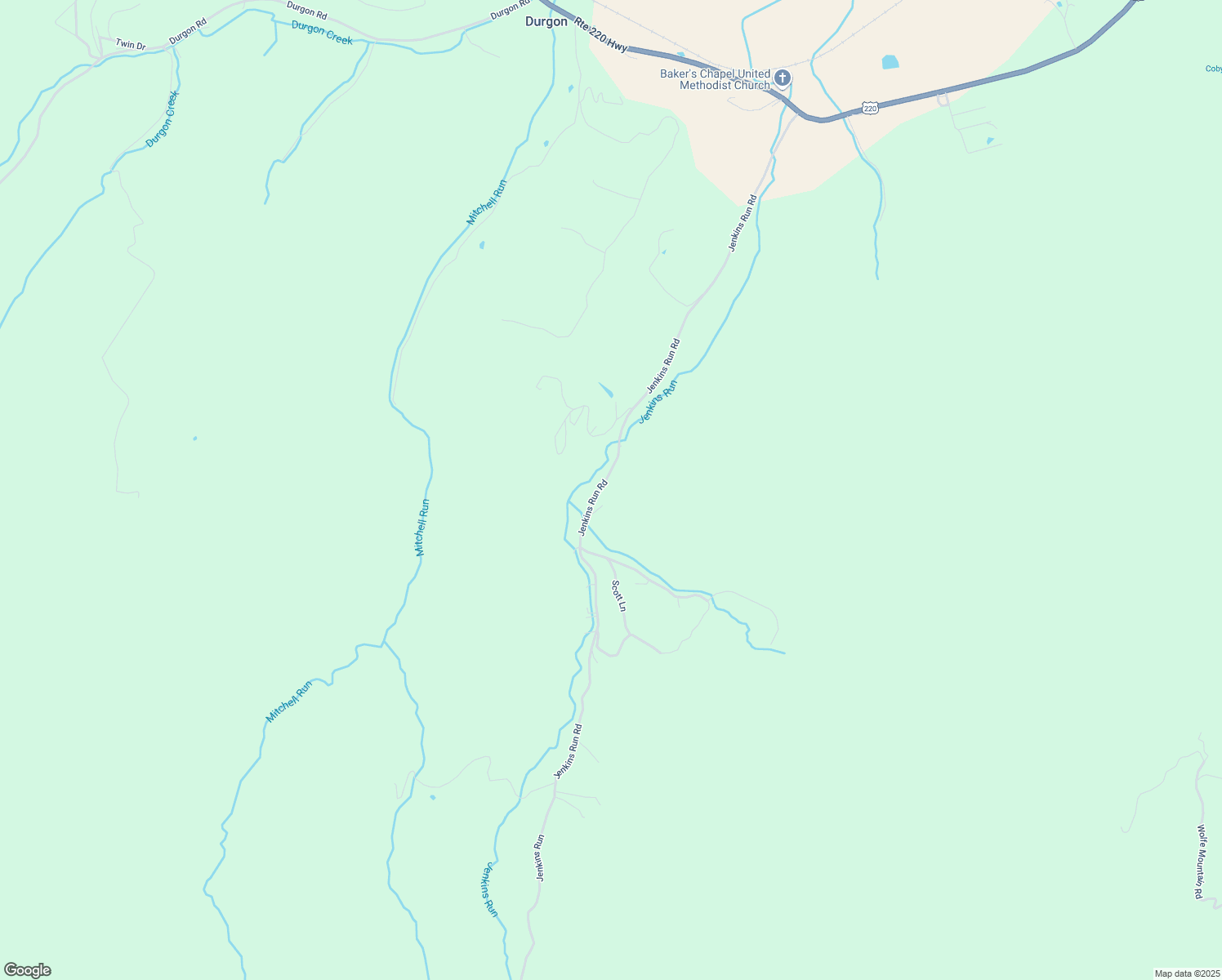 map of restaurants, bars, coffee shops, grocery stores, and more near 1195 Jenkins Run Road in Moorefield