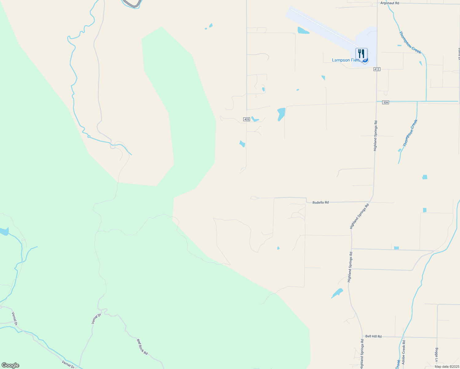 map of restaurants, bars, coffee shops, grocery stores, and more near 5605 George Road in Lakeport