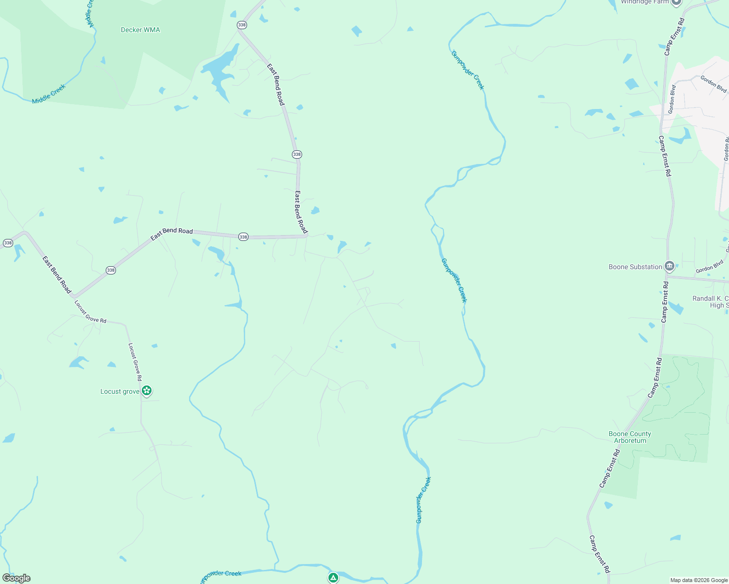 map of restaurants, bars, coffee shops, grocery stores, and more near 8040 Howe Road in Burlington