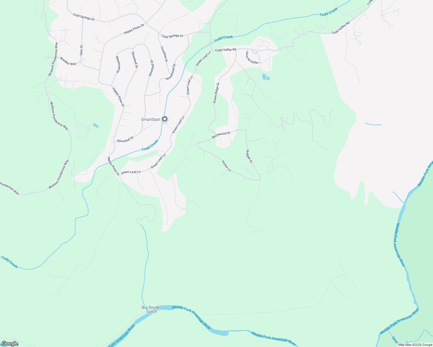 map of restaurants, bars, coffee shops, grocery stores, and more near 22038 Farrier Court in Foresthill