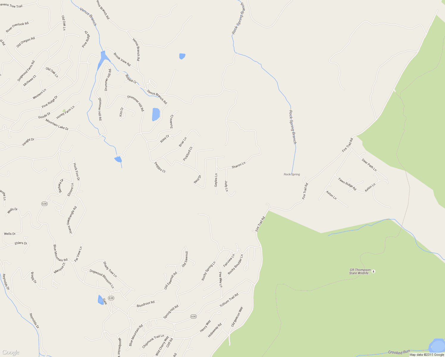 map of restaurants, bars, coffee shops, grocery stores, and more near 76 Judy Lane in Front Royal