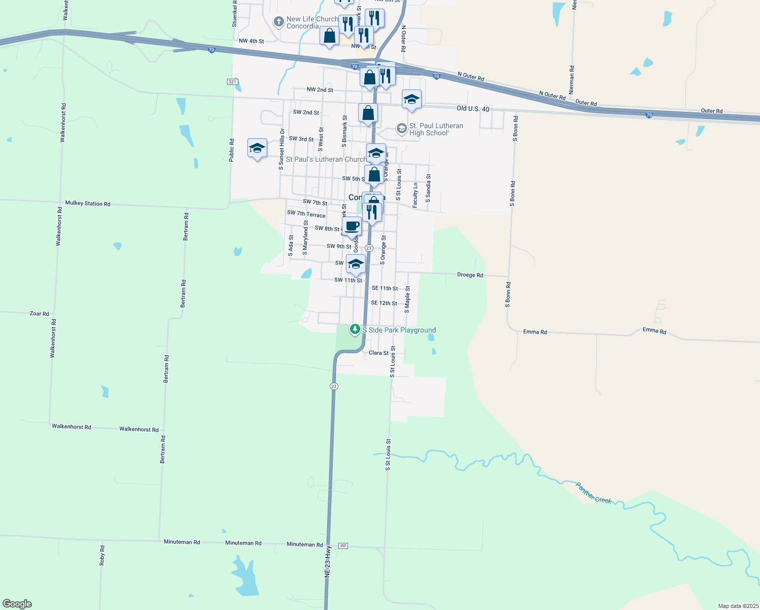 1209 South Orange Street, Concordia MO Walk Score