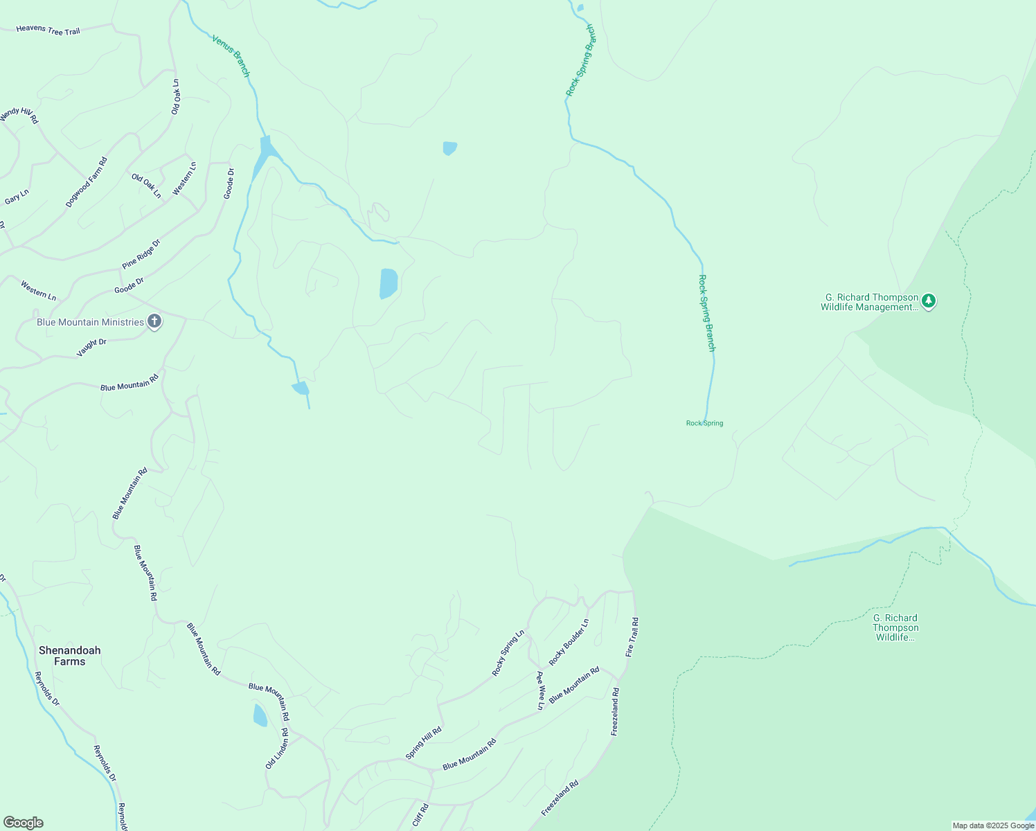 map of restaurants, bars, coffee shops, grocery stores, and more near 42 Gayles Lane in Front Royal