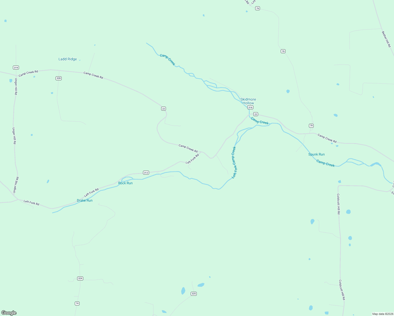 map of restaurants, bars, coffee shops, grocery stores, and more near 3406 Left Fork Road in Lucasville