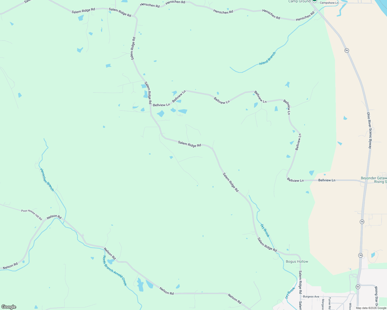 map of restaurants, bars, coffee shops, grocery stores, and more near 3210 Blackberry Lane in Rising Sun